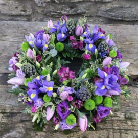 Purple & Green Wreath