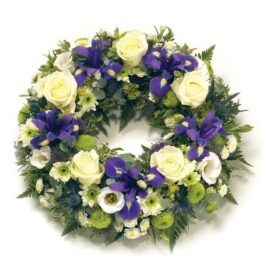 Purple & White Wreath
