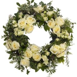 White Rose & Jasmin Wreath